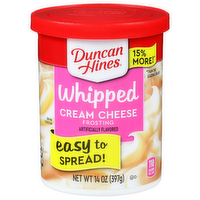 Duncan Hines Cream Cheese Whipped Frosting - 14 Ounce