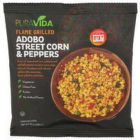 Puravida Flame Grilled Adobo Street Corn & Peppers Fire Roasted Gril - 10 Ounce