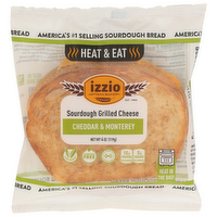 izzio Artisan Bakery Cheddar & Monterey Jack Sourdough Grilled Cheese - 4 Ounce