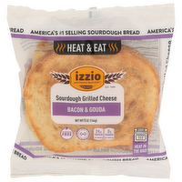 izzio Artisan Bakery Bacon & Gouda Sourdough Grilled Cheese - 5 Ounce