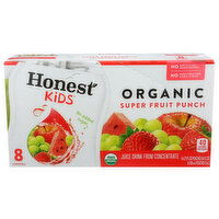 Honest Kids Juice Drink Super Fruit Punch Organic - 6.75 Fluid Ounce - 8 Count