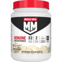 Muscle Milk Genuine Protein Powder Vanilla Creme Artificially Flavored - 30.9 Ounce - 1 Count
