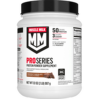 Muscle Milk Pro Series Protein Powder Supplement Knockout Chocolate Artificially Flavored - 32 Ounce