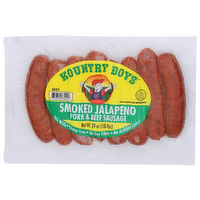 Kountry Boys Smoked Jalapeno Pork & Beef Sausage - 24 Ounce