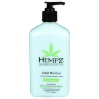 HEMPZ Enchanted Grapefruit & Sparkling Peach Triple Moisture Herbal Whipped Body Crème - 17 Fluid Ounce