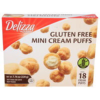 Delizza Patisserie Mini Cream Puffs Bite Size - 7.76 Ounce