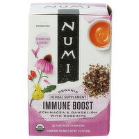 Numi Potent Mix Of Echinacea, Dandelion & Rosehips Caffeine-Free Herbal Supplement In A Teabag Immune Boost - 0.071 Ounce - 16 Count