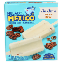 Helados Mexico Pecan Premium Ice Cream - 3 Fluid Ounce - 6 Count