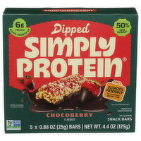 Simplyprotein Chocoberry Flavor Dipped Bar - 0.88 Ounce - 5 Count