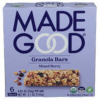 BROOKSHIRE's Madegood Bar Grnla Mxd Brry Mixed Berry - 0.85 Ounce - 6 Count