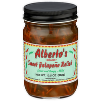 ALBERTO's Brand Sweet And Tangy Mild Jalapeno Relish - 13.5 Ounce