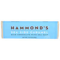 HAMMOND'S CANDIES Candy Bar Sea Side Caramel Milk Choc Natural Chocolate - 2.25 Ounce