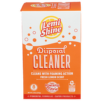Lemi Shine Fresh Lemon Scent Disposal Cleaner - 1.058 Ounce - 8 Count