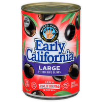 Musco Family Early California Olive Co. Large Pitted Ripe Olives - 6 Ounce