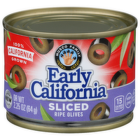 Musco Family Early California Ripe Olives Sliced - 2.25 Ounce