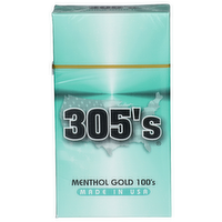 305'S Menthol Gold 100's Cigarettes - 20 Count