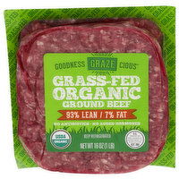 Goodness Grazecious Organic 93% Lean Grass-Fed Ground Beef - 16 Ounce