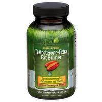 Irwin Naturals Testosterone Extra Fat Burner Softgels - 60 Count