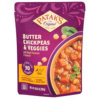Patak's Butter Chickpeas & Veggies With Sweet Potatoes & Spinach - 10.05 Ounce