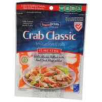 TRANS-OCEAN PRODUCTS Crab Classic Flake Style Imitation - 8 Ounce