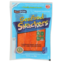 TRANS-OCEAN PRODUCTS Crab Seafood Snackers Snack Sticks - 3 Ounce