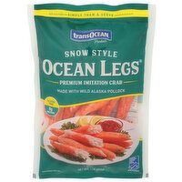 transOCEAN Snow Style Imitation Ocean Crab Legs - 1 Pound