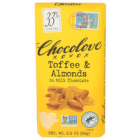 Chocolove Toffee Milk Chocolate Almond - 3.2 Ounce