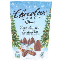 Chocolove Hazelnut Truffle 33% Cocoa Milk Chocolate Tree Shaped Bites - 7.05 Ounce