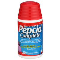Pepcid Complete Berry Flavor Complete Acid Reducer + Antacid - 50 Count