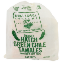 Texas Tamale Company Hatch Green Chile Tamales - 1.5 Ounce - 12 Count