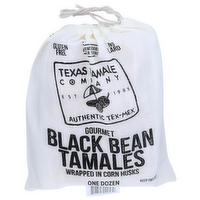 Texas Tamale Company Wrapped In Corn Husks Gourmet Black Bean Tamales - 1.5 Ounce - 12 Count