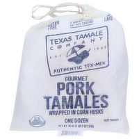 Texas Tamale Company Pork Wrapped In Corn Husks Gourmet Tamales - 1.5 Ounce - 12 Count