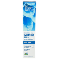Desert Essence Cool Mint Whitening Plus Toothpaste - 6.25 Ounce