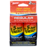 5-hour Energy Regular Strength Berry Shot - 1.93 Fluid Ounce - 2 Count