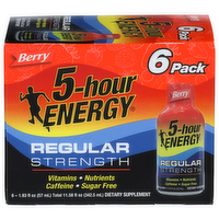 5-HOUR ENERGY Berry 6 Pack Regular Strength - 1.93 Fluid Ounce - 6 Count