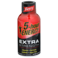5-Hour Energy Energy Shot, Extra Strength, Berry Flavor - 1.93 Fluid Ounce