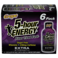 BROOKSHIRE'S Grape Extra Strength 6 - 1.93 Fluid Ounce - 6 Count