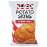 Tgi Fridays Cheddar & Bacon Style Snack Crisps Potato Skins - 4 Ounce