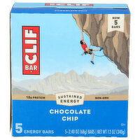CLIF BAR 12z Chocolate Chip 5pk 9 - 2.4 Ounce - 5 Count
