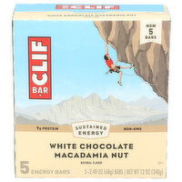 CLIF BAR 12z Wht Choc Mac Nut 5pk 9 - 2.4 Ounce - 5 Count