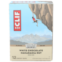 CLIF BAR Energy White Chocolate Macadamia Nut Energy Bars - 2.4 Ounce - 12 Count