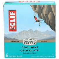 Clif Bar Cool Mint Chocolate Protein Energy Bars - 2.4 Ounce - 6 Count