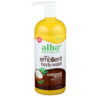 Alba Botanica Coconut Rescue Very Emollient Body Wash - 32 Fluid Ounce