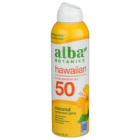 Alba Botanica Coconut Hawaiian Spf50 Sunscreen Spray Hwn Con Spry Scrn Cocnt Spf 50 - 5 Fluid Ounce