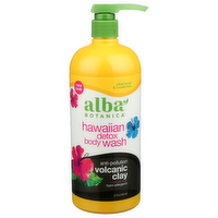Alba Botanica Body Wash-Detox-Hawaiian-Volcanic - 32 Fluid Ounce