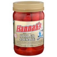 Hannah's Red Hot Pickled Sausage - 16 Ounce