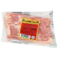 Bear Creek Smokehouse Brand Uncooked Cured Sliced Salt Pork - 12 Ounce