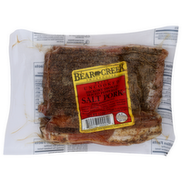 Bear Creek Smokehouse Brand Uncooked Hickory Smoked Sliced Peppered Salt Pork - 12 Ounce