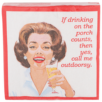 Design Designnking On The Porch Counts, Then Yes, Call Me Outdoorsy. Beverage Napkins - 20 Count