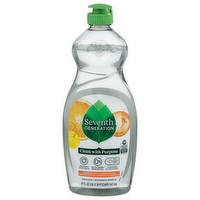 Seventh Generation Clementine Zest & Lemongrass Scent Dish Liquid - 19 Fluid Ounce
